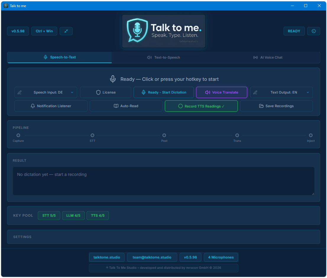 Talk to me — App Preview