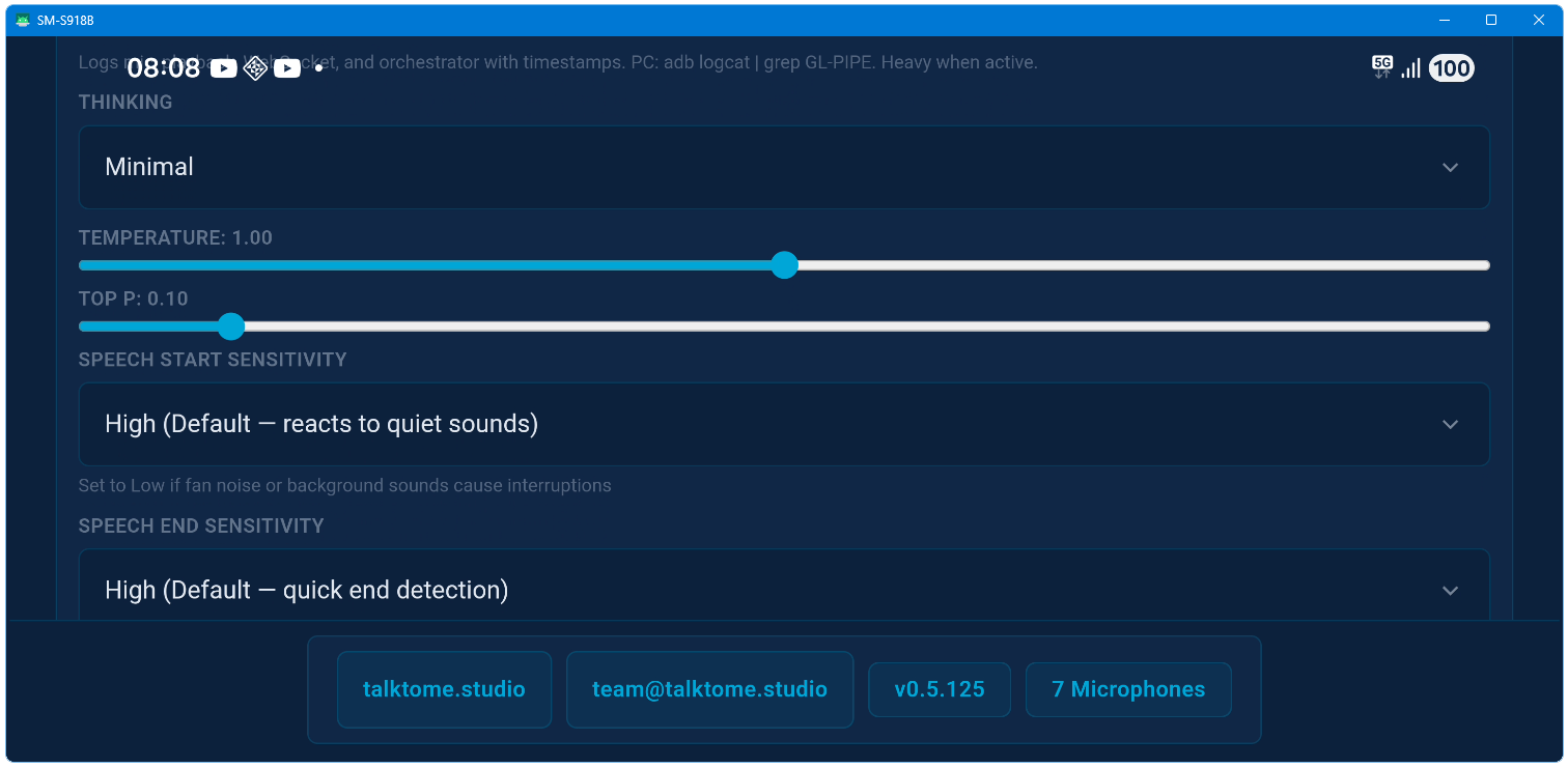 AI Chat Settings